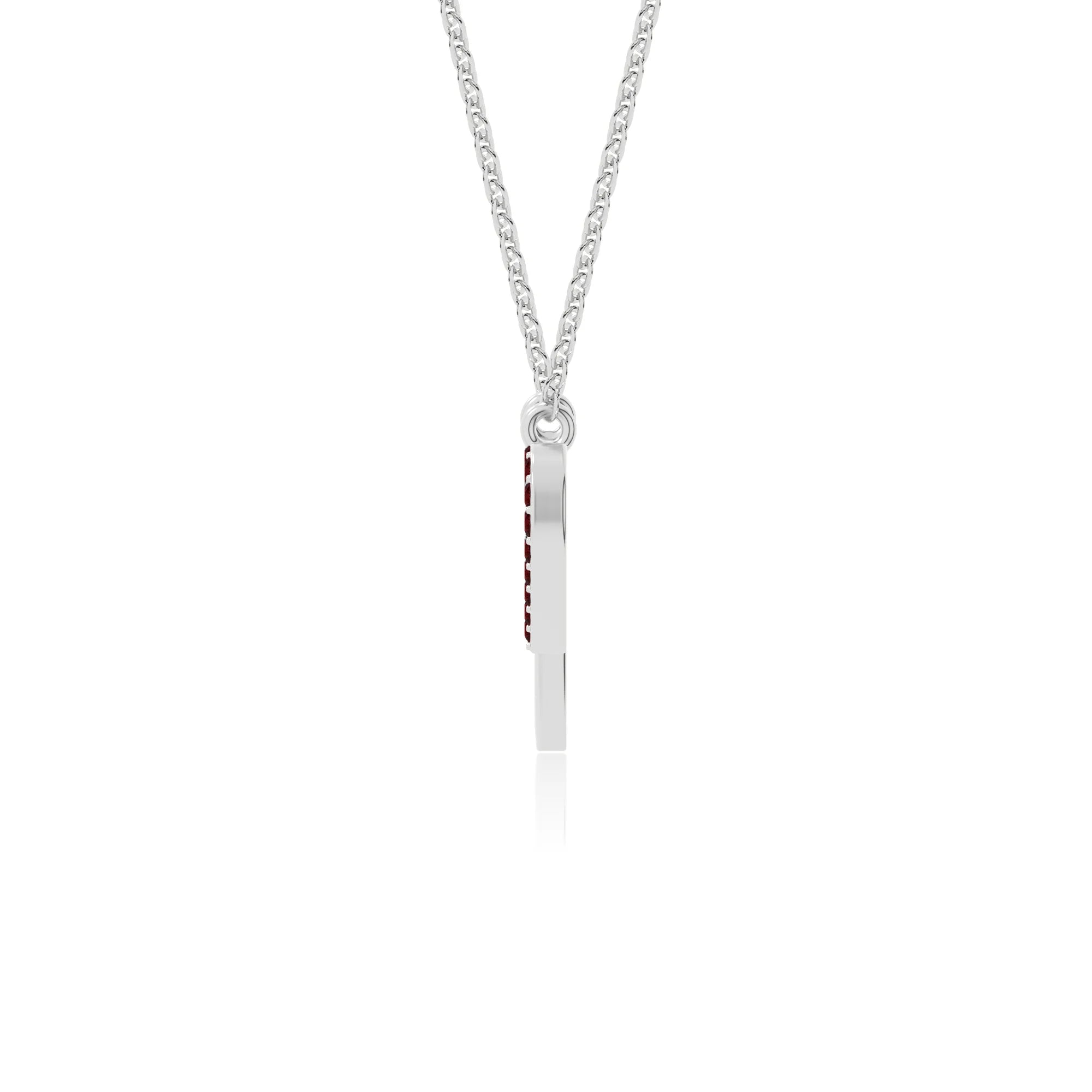 natural garnet heartbeat necklaces in sterling silver 