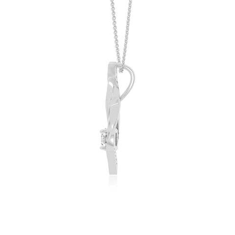 moissanite infinity necklaces in sterling silver 