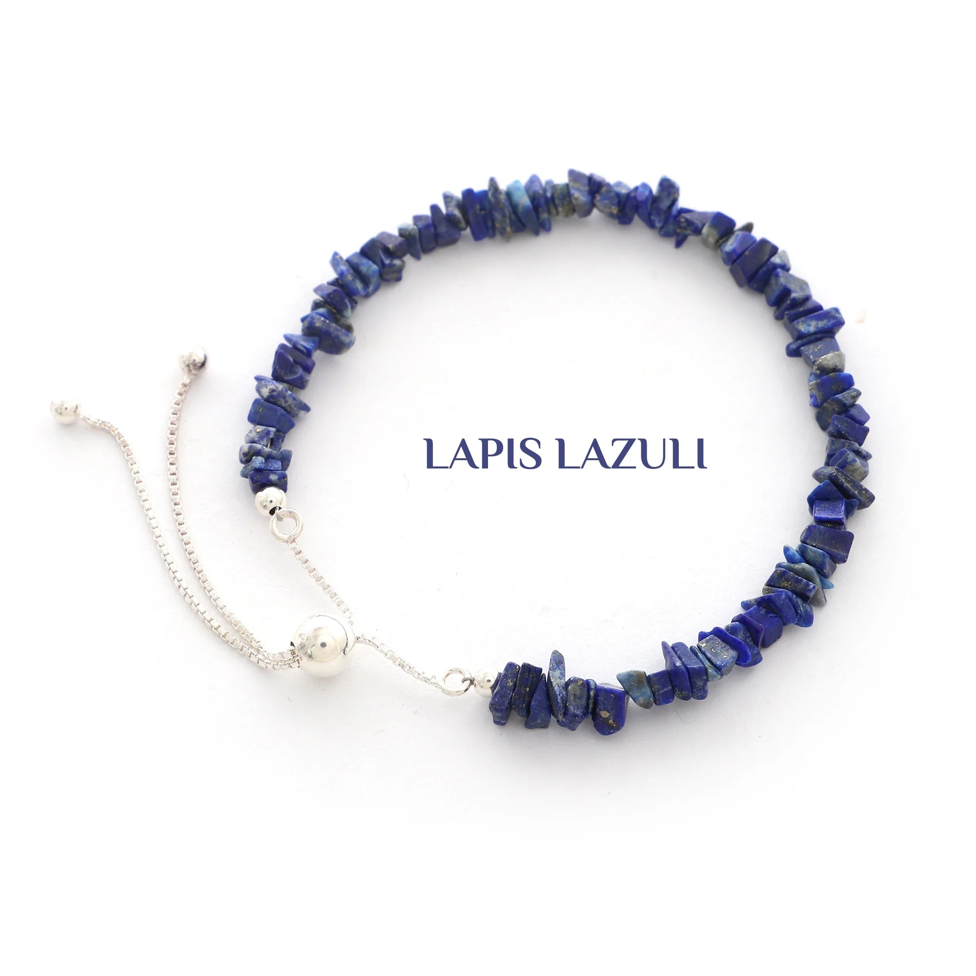 natural lapis-lazuli rough shape bolo bracelet