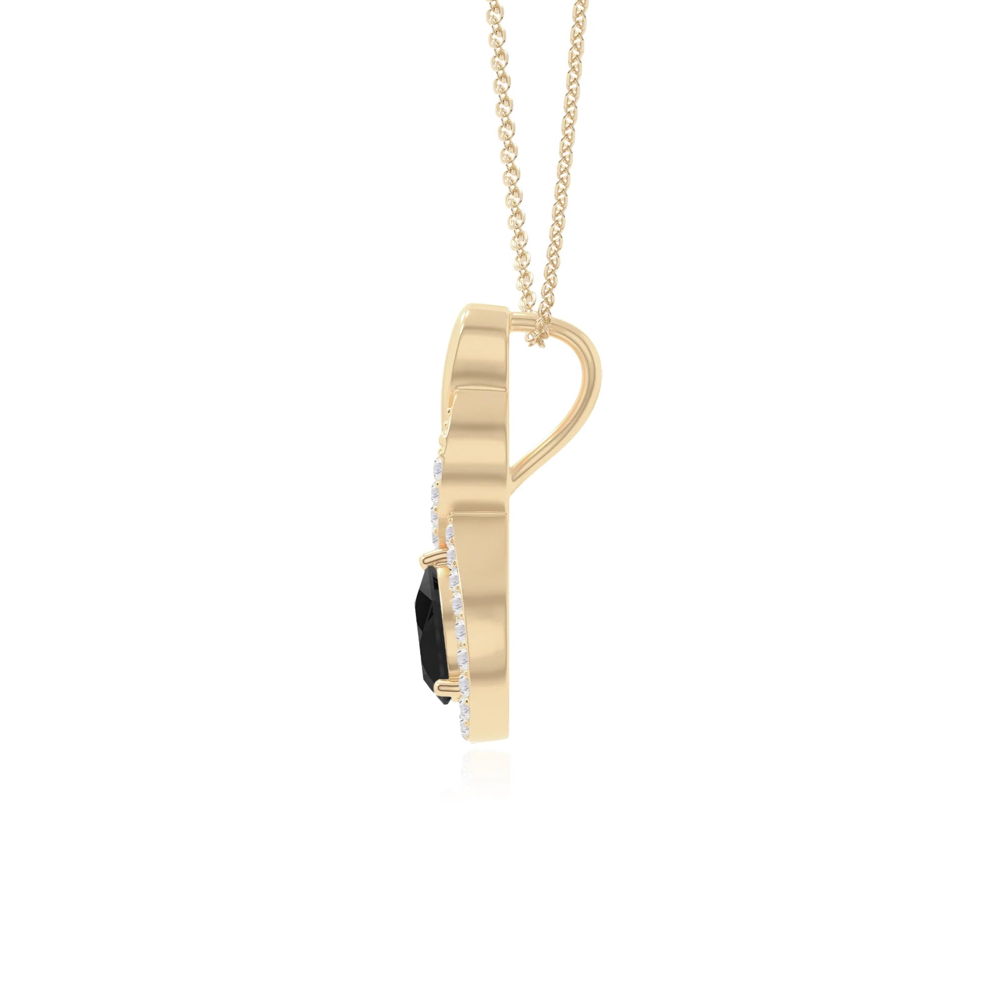 natural black-onyx infinity necklaces in yellow gold vermeil 