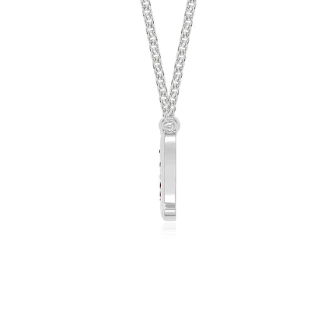 natural garnet mom heart necklaces in sterling silver 