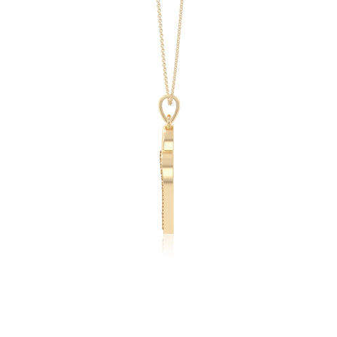 natural citrine double heart necklaces in yellow gold vermeil 