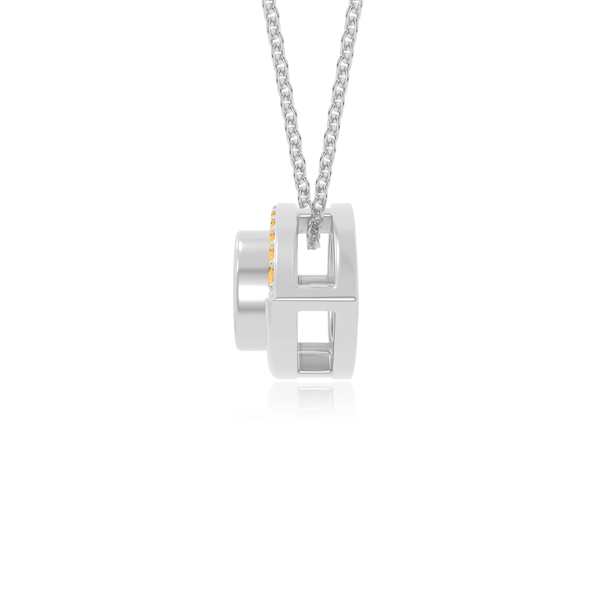 natural citrine evil eye necklaces in sterling silver 