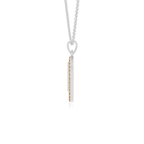 natural citrine infinity love knot necklaces in sterling silver 