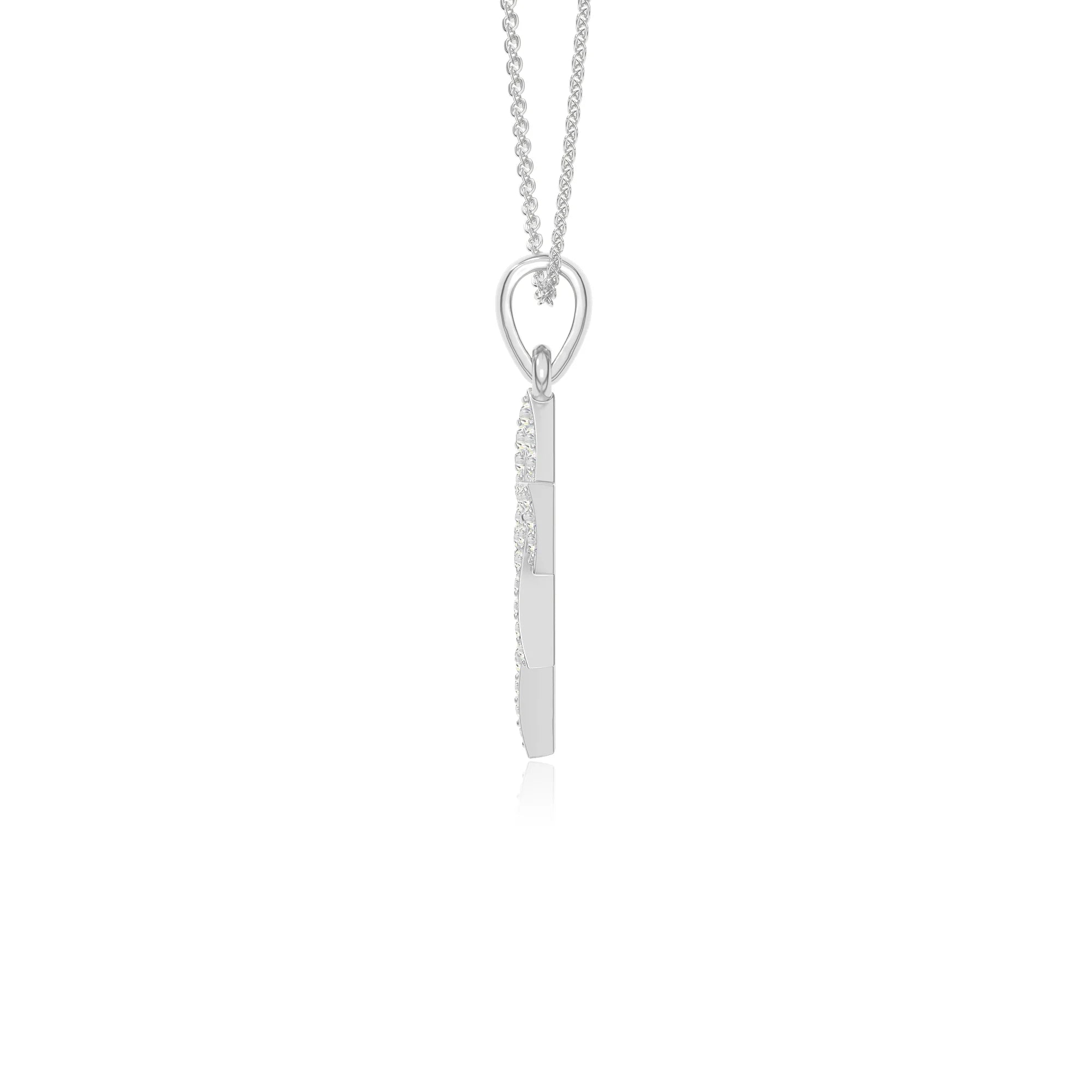 moissanite infinity love knot necklaces in sterling silver 