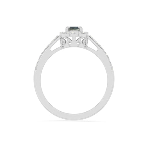natural labradorite solitaire halo engagement rings in sterling silver 