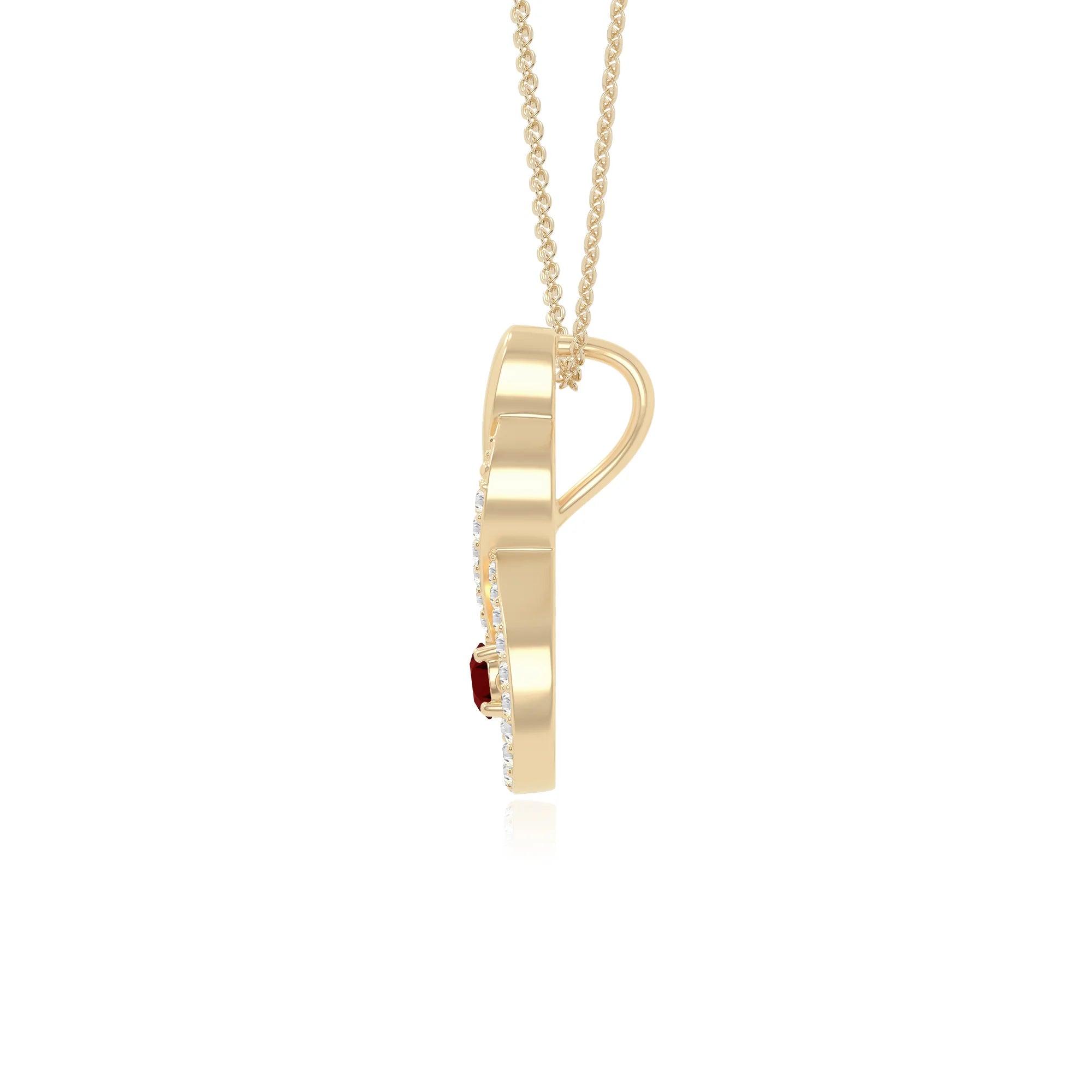 natural garnet infinity necklaces in yellow gold vermeil 