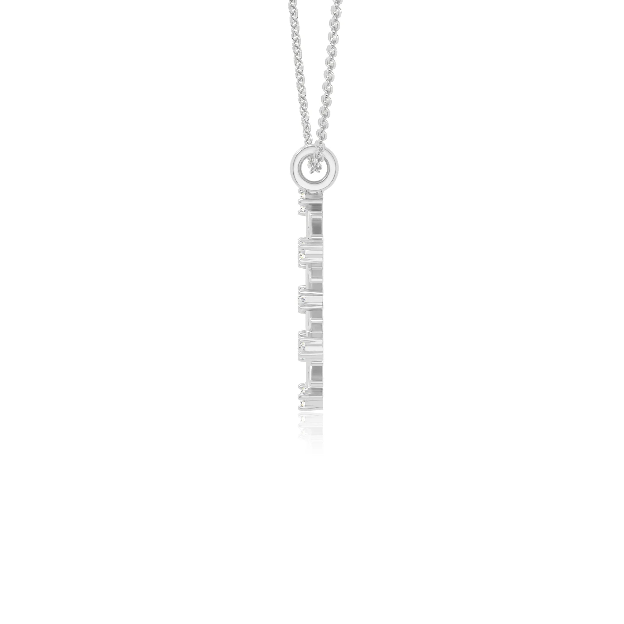 moissanite infinity love knot necklaces in sterling silver 