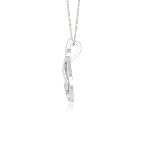 moissanite twisted infinty knot necklaces in sterling silver 