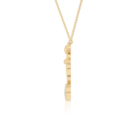 moissanite mother child heart necklaces in yellow gold vermeil 