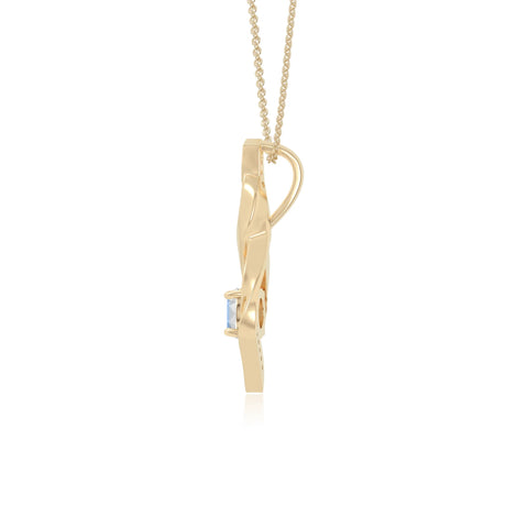 rainbow moonstone infinity necklaces in yellow gold vermeil 