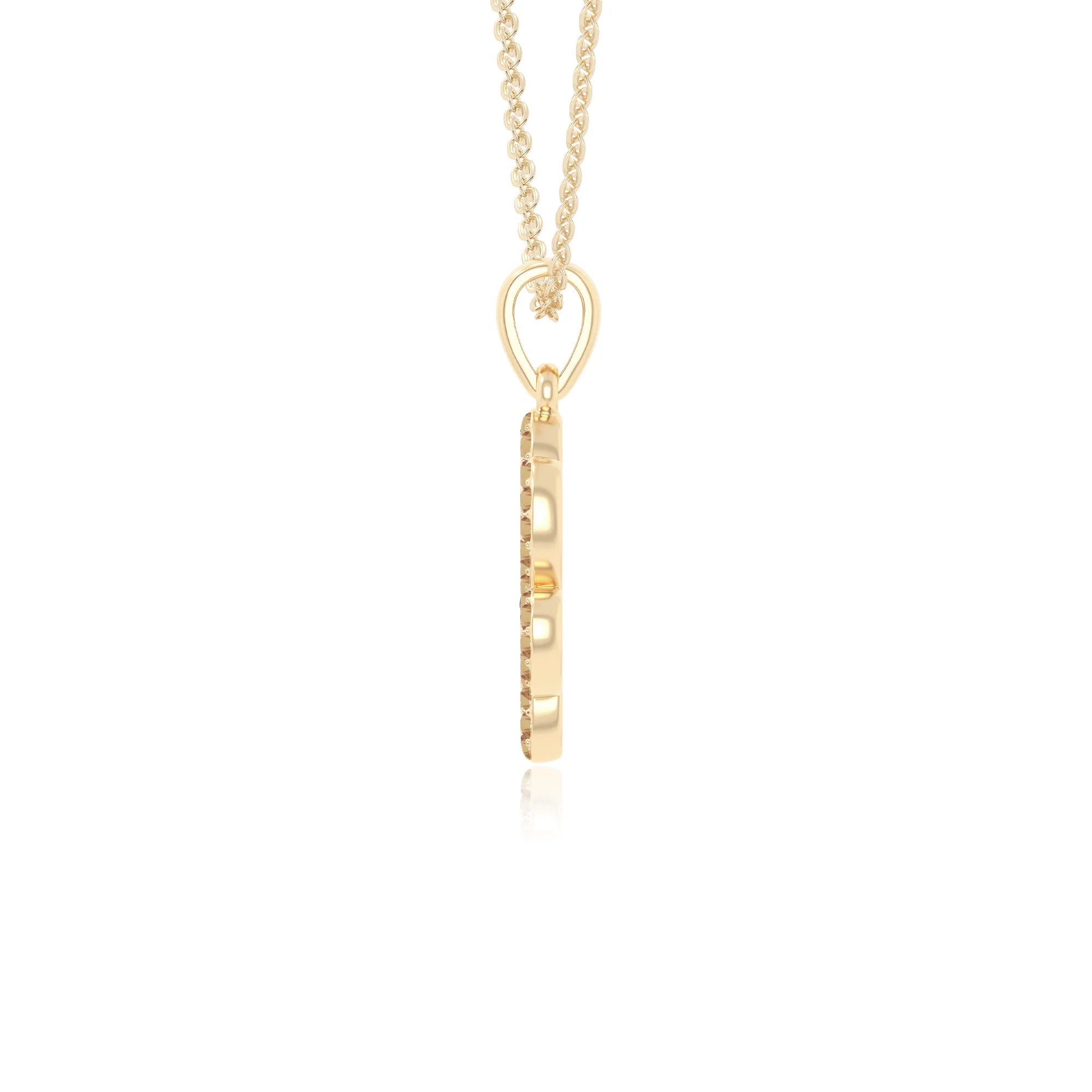 natural citrine dog paw knot necklaces in yellow gold vermeil 
