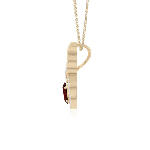 natural garnet infinity necklaces in yellow gold vermeil 
