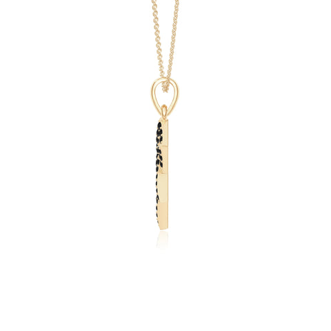 natural black-onyx infinity love knot necklaces in yellow gold vermeil 