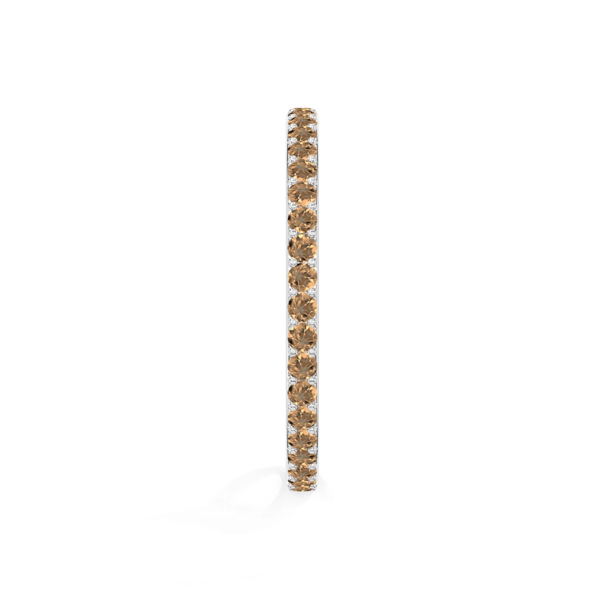 natural citrine eternity band rings in sterling silver 