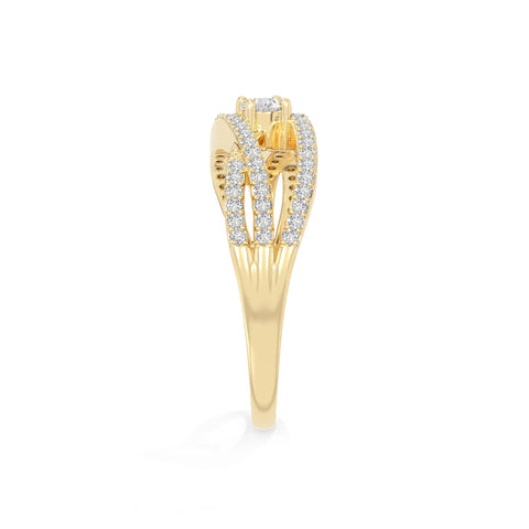 natural moissanite promise rings in yellow gold vermeil