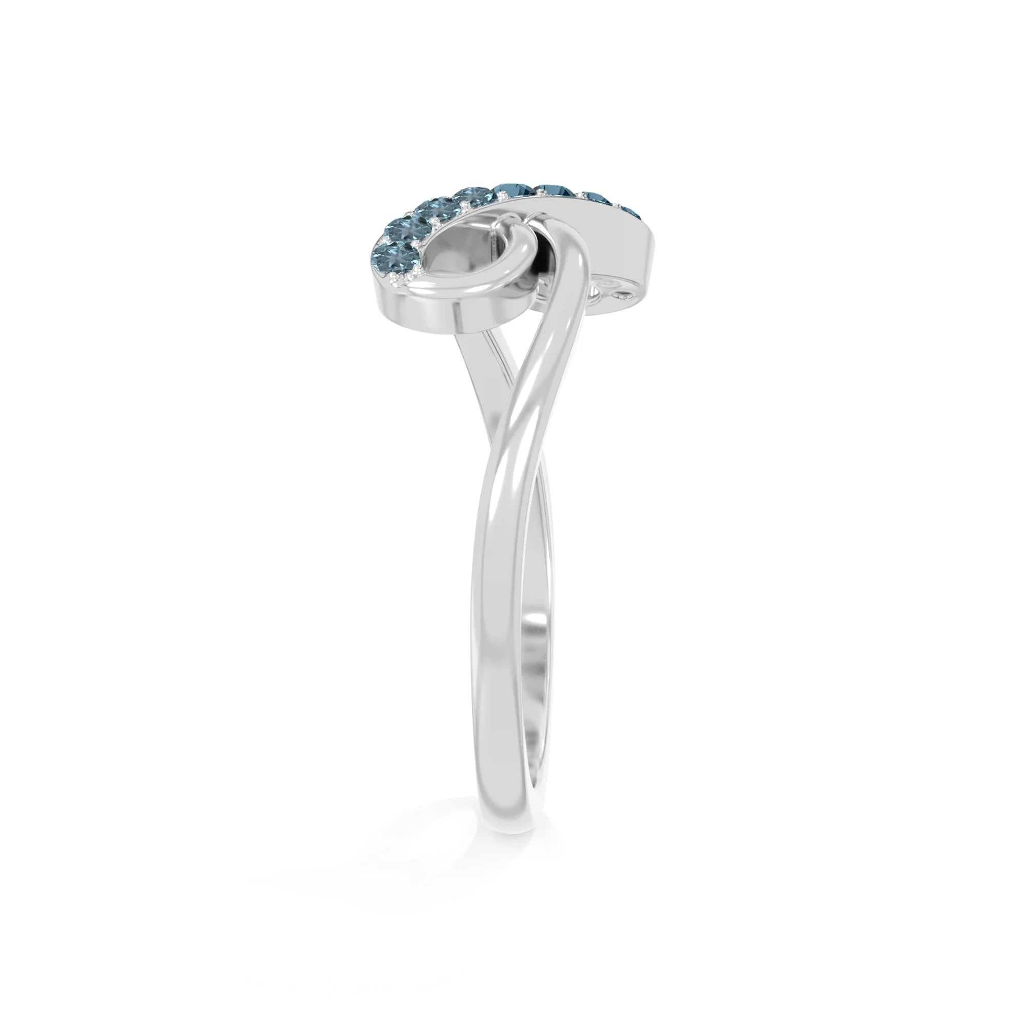 natural london blue topaz infinity promise rings in sterling silver 