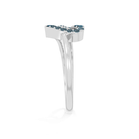natural london blue topaz heart promise rings in sterling silver 