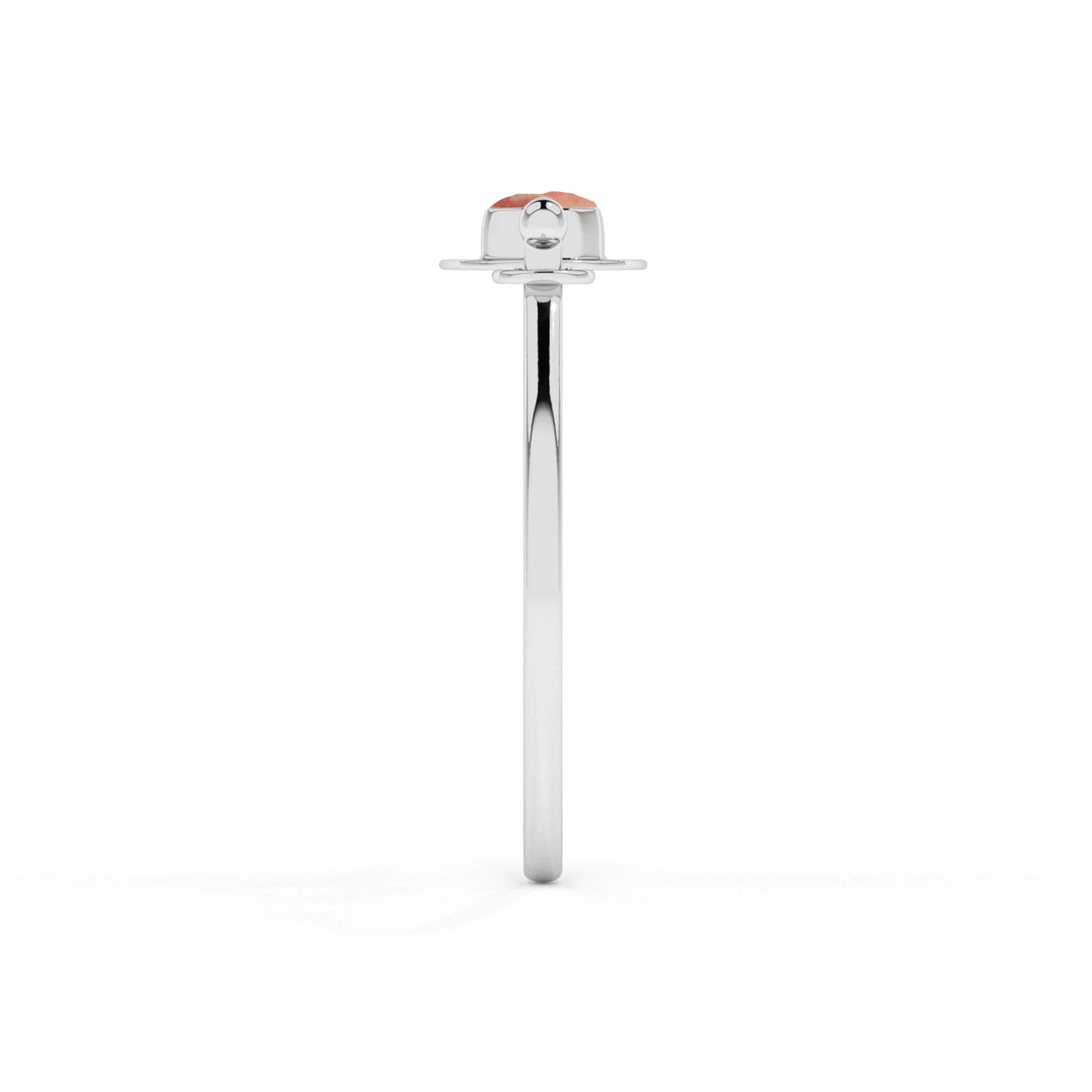 natural rhodochrosite rough shape twister bracelet