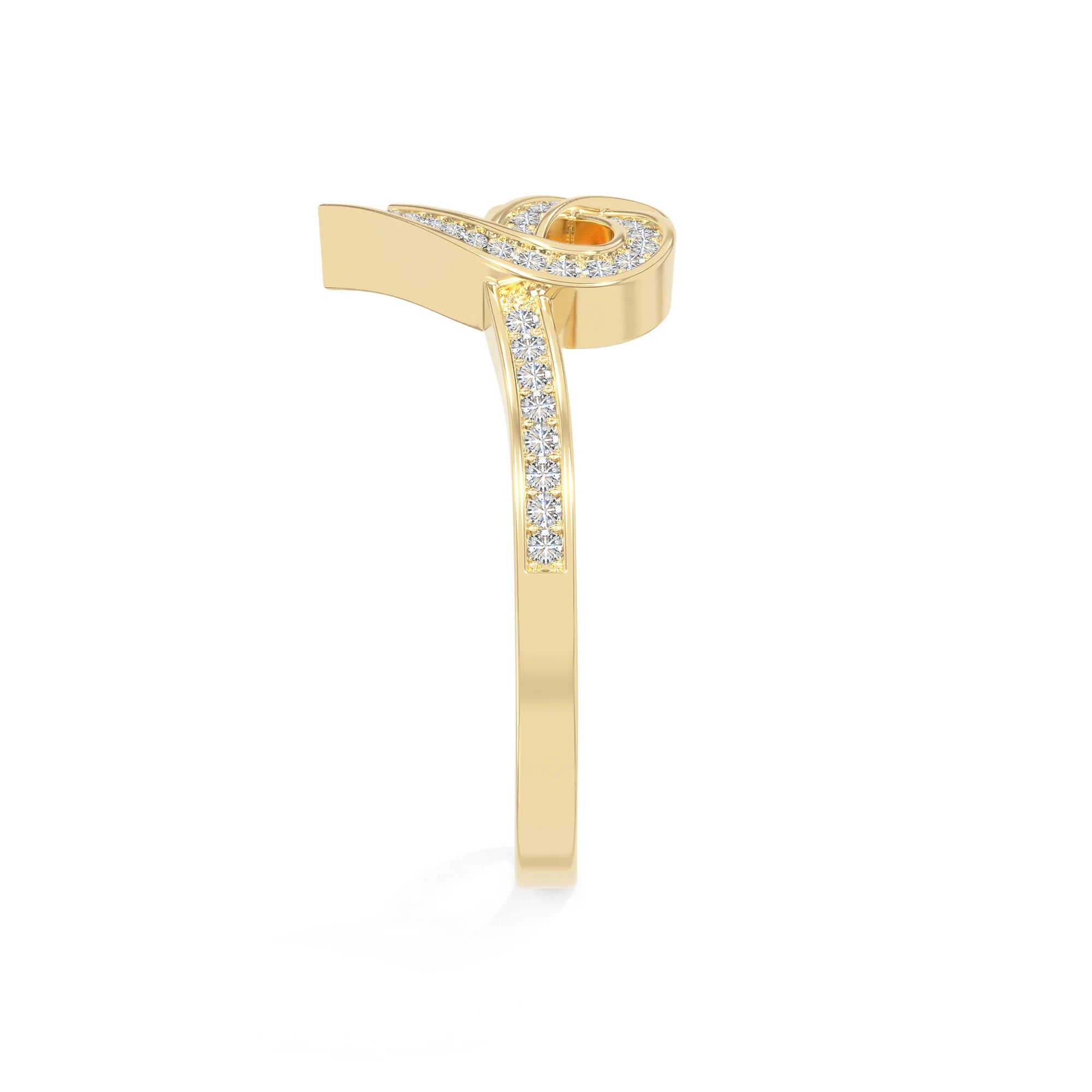 natural moissanite infinity knot heart promise rings in yellow gold vermeil