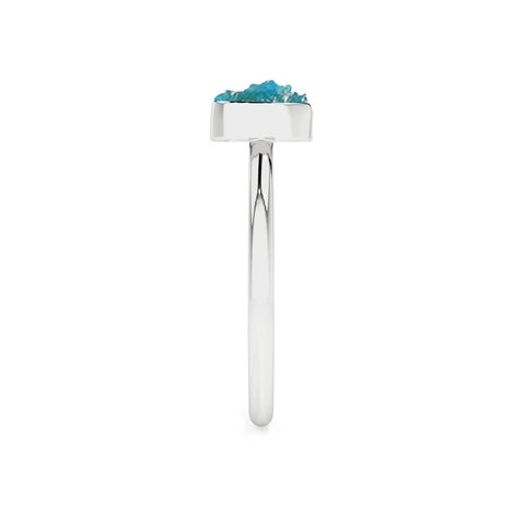 peruvian-opal rough shape stackable bezel-set ring