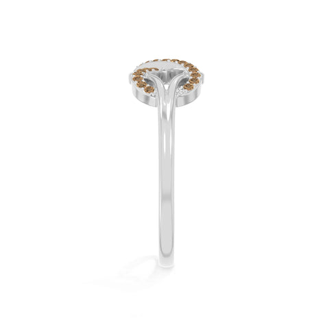 natural citrine infinity promise rings in sterling silver 
