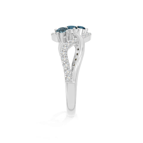 natural london blue topaz infinity promise rings in sterling silver 