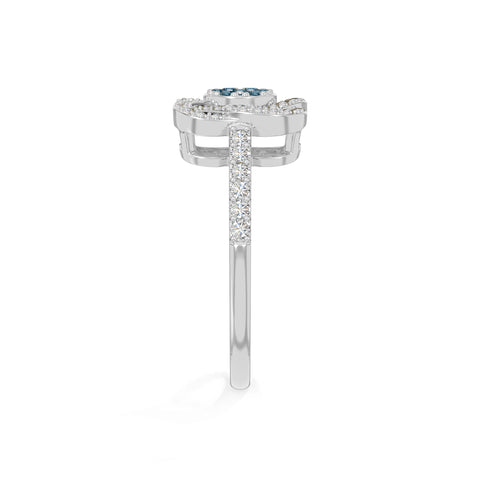 natural london blue topaz infinity promise rings in sterling silver 