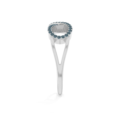 natural london blue topaz infinity promise rings in sterling silver 