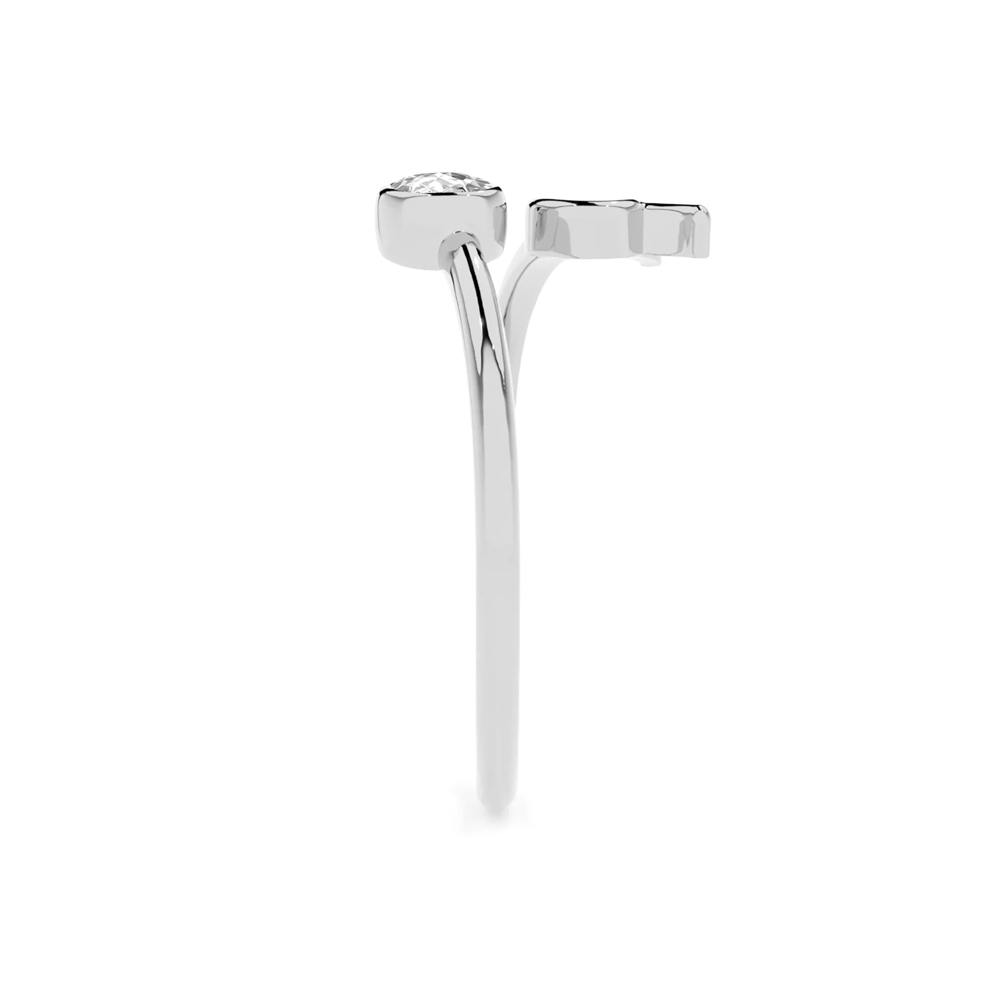 taurus zodiac ring with natural white topaz