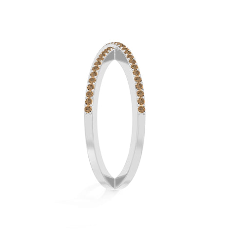 natural citrine criss cross band rings in sterling silver 