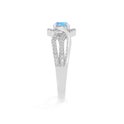 natural labradorite solitaire engagement rings in sterling silver 