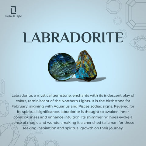 labradorite oval cab stackable bezel-set ring