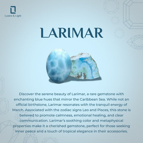 larimar rough shape stackable bezel-set ring