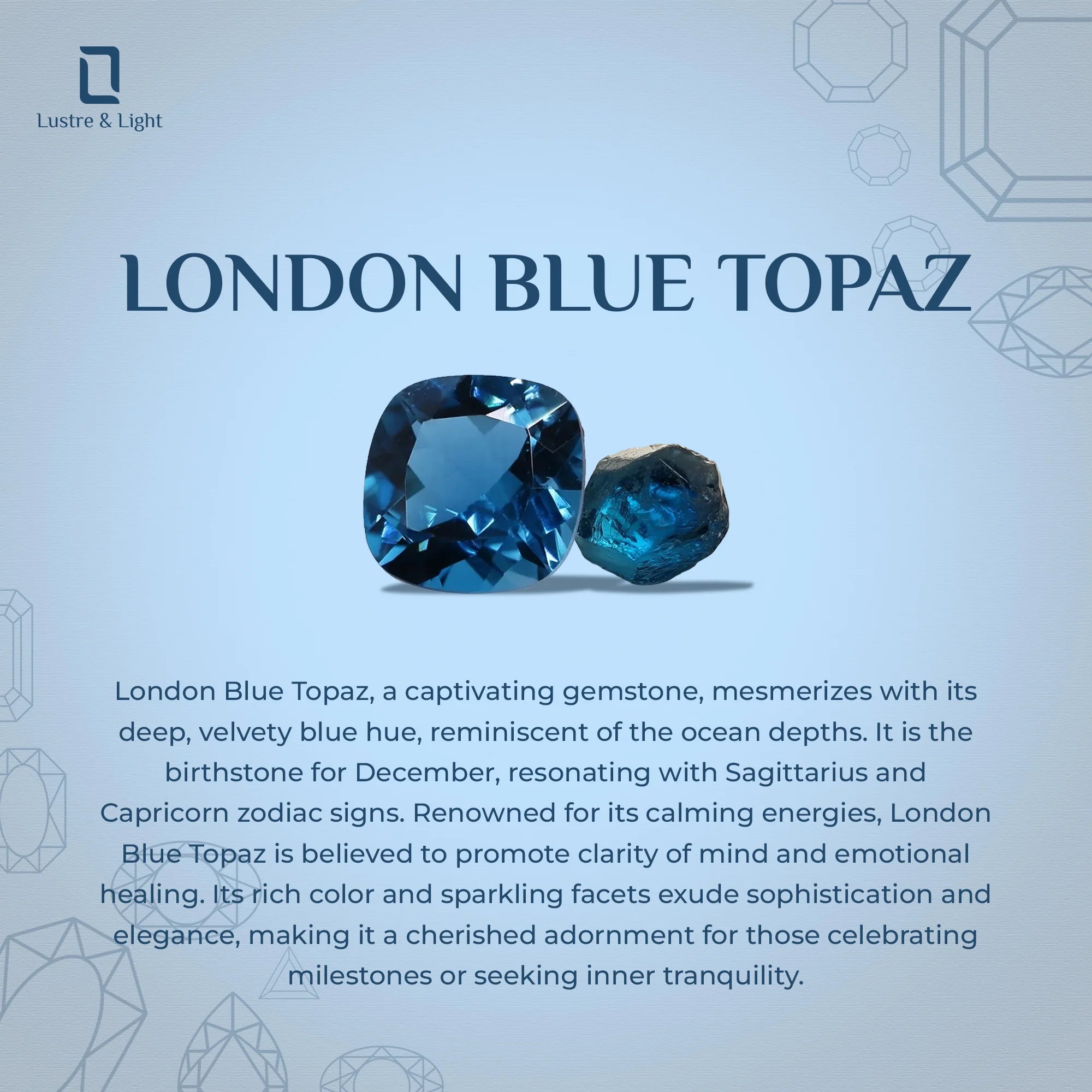 natural london blue topaz infinity knot heart promise rings in sterling silver 