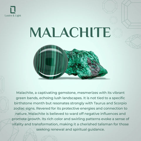 natural malachite hexagon shape pendant necklace