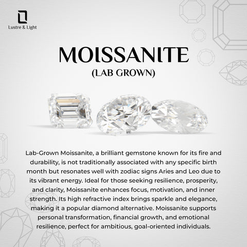 lab-grown moissanite cushion solitaire engagement ring