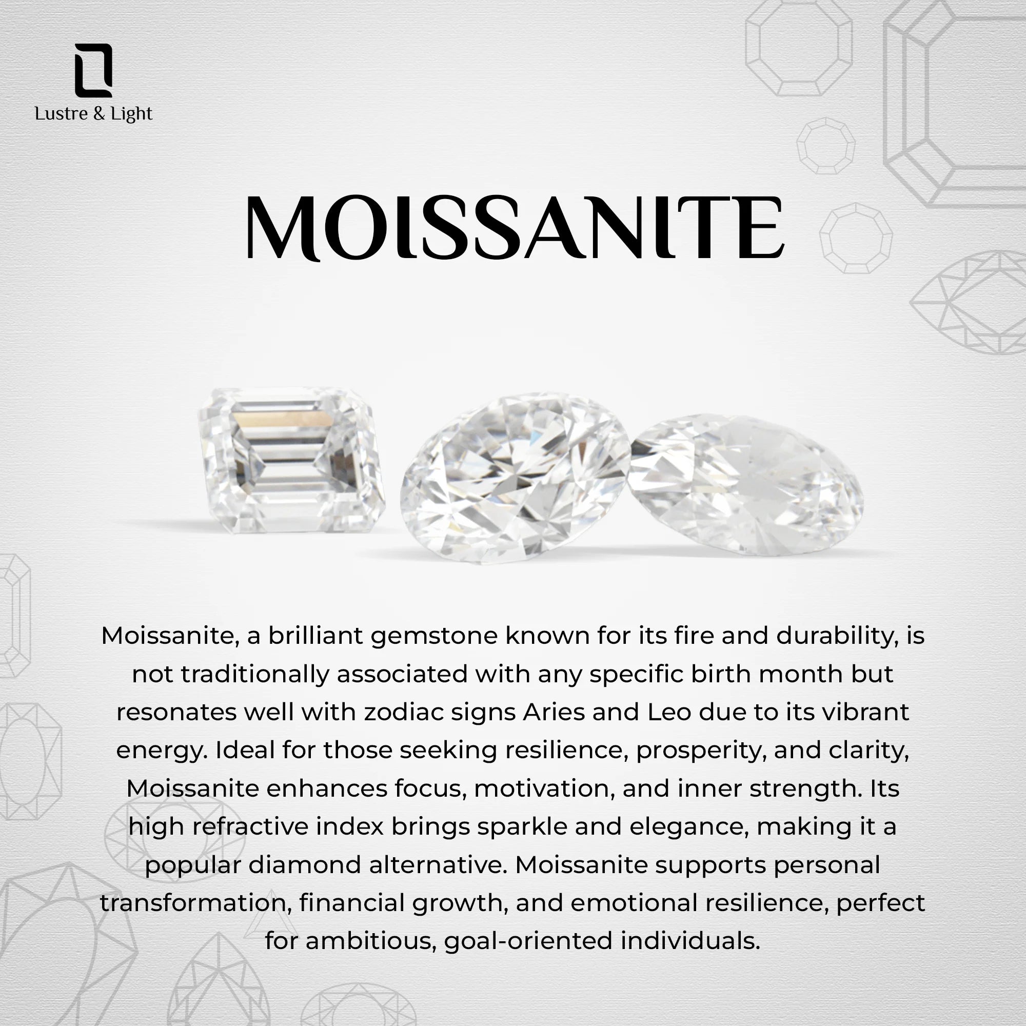 moissanite moon & star necklaces in sterling silver 