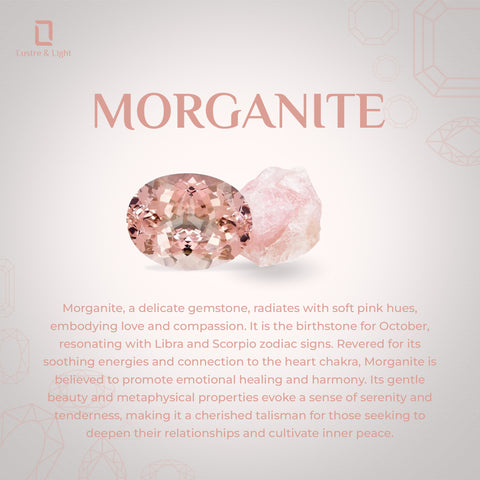 morganite oval cut stackable bezel-set ring