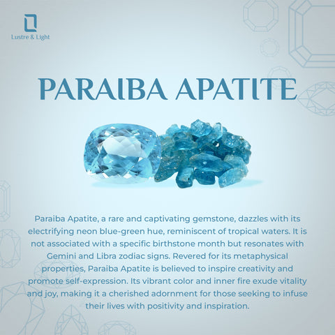 paraiba apatite round cut stackable bezel-set ring