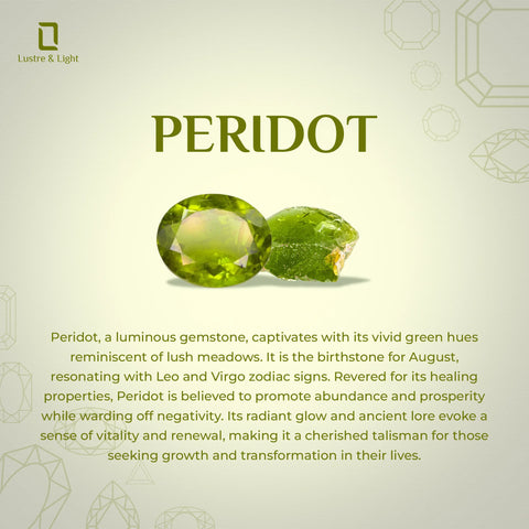 peridot pear shape bezel Jewelry set