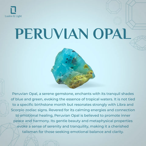 natural peruvian-opal oval shape pendant necklace