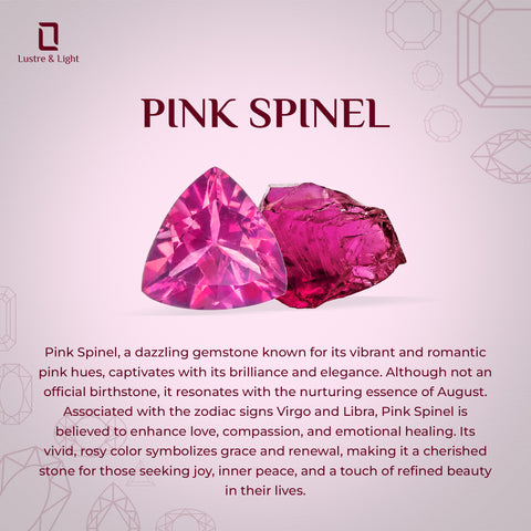 natural pink spinel rough shape stud earrings