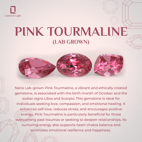 lab-grown pink-tourmaline heart halo solitaire engagement ring