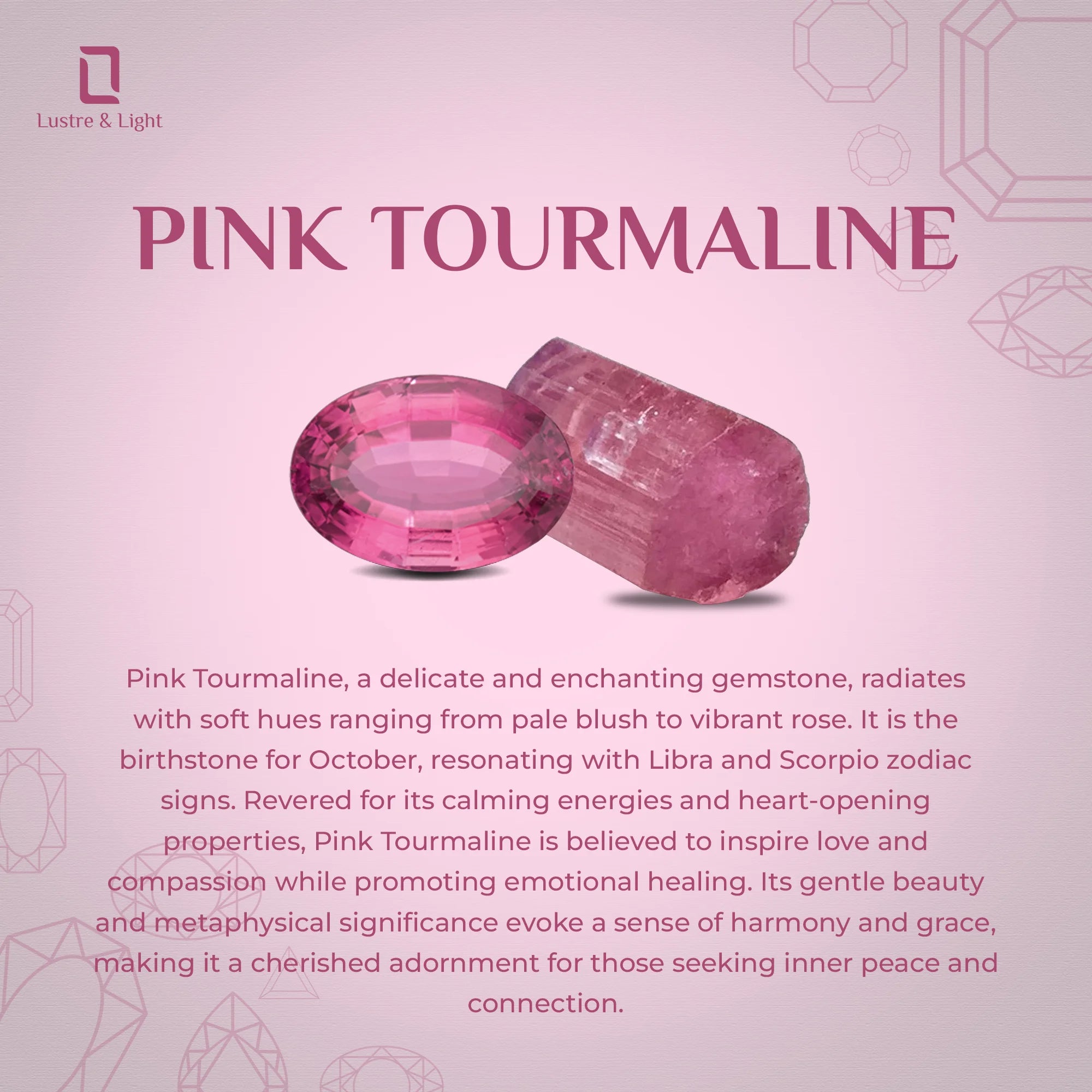 natural pink-tourmaline heartbeat necklaces in yellow gold vermeil 