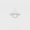 Natural Pink Tourmaline Infinity Knot Promise Rings for Women