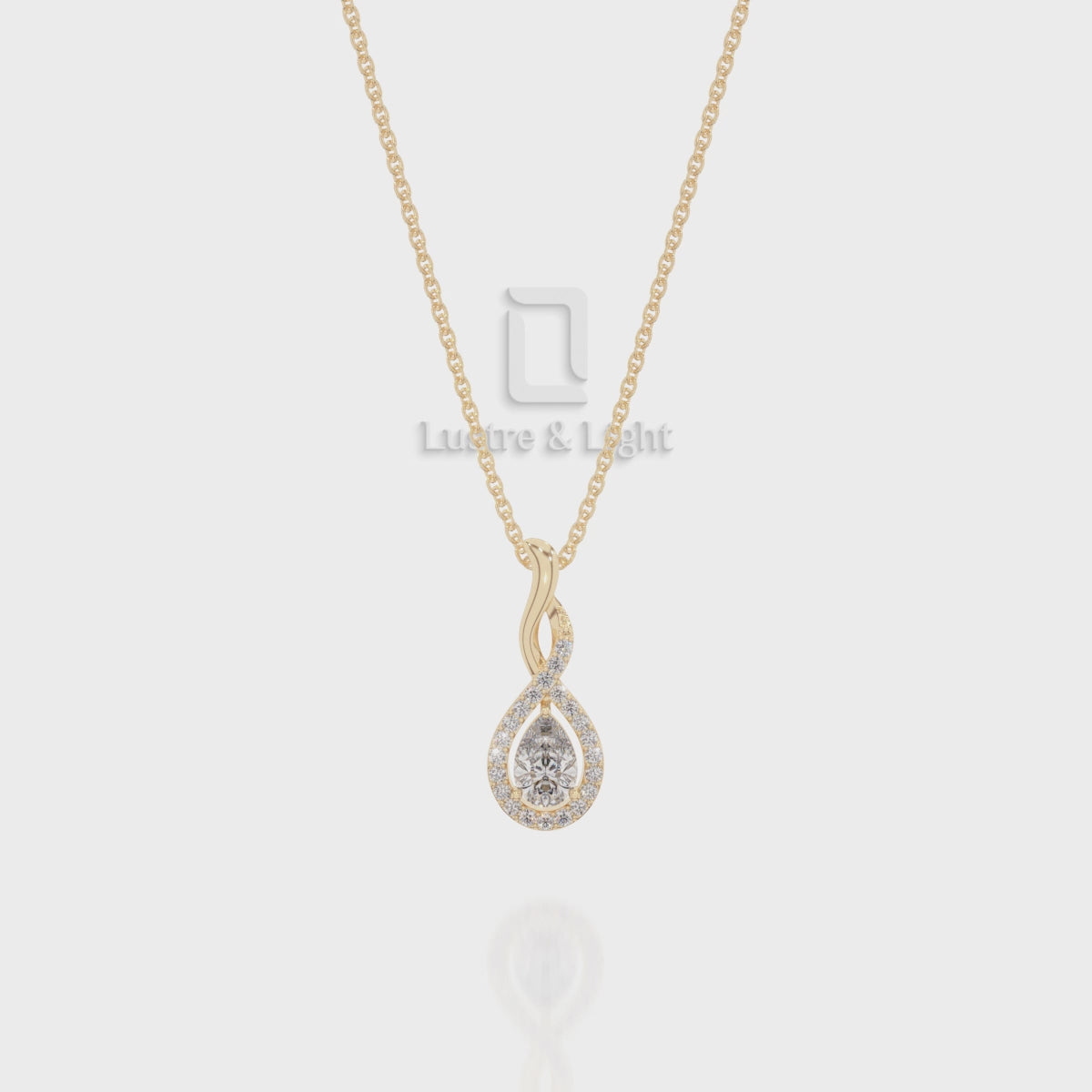 Natural Black Onyx Infinity Pendant Necklace with Moissanite (18" Chain)
