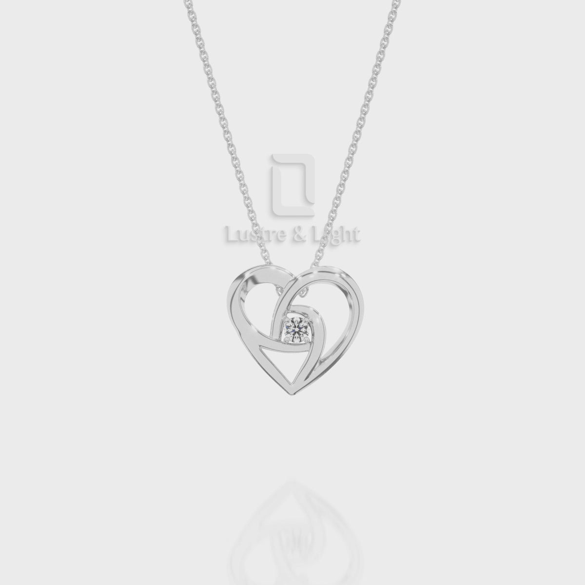 Natural Black Onyx Floral Heart Pendant Necklace with 18" Chain