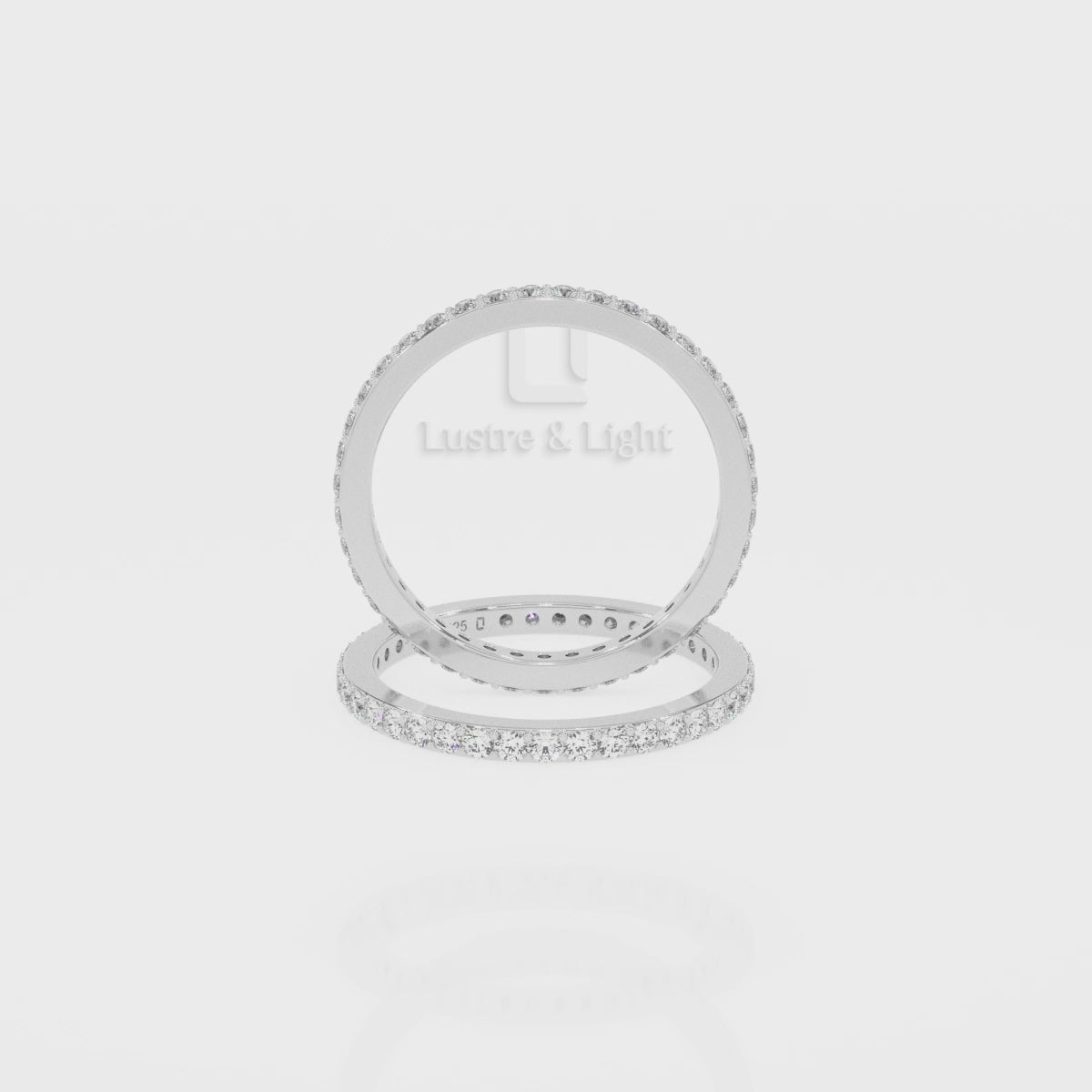 Natural Citrine Eternity Band Rings for Women