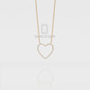 Natural Black Onyx Heart Pendant Necklace with 18" Chain
